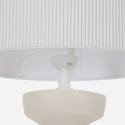 Lampada da tavolo in ceramica con paralume Tribal
