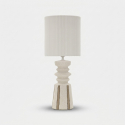 Keramik-Tischlampe mit Lampenschirm Tribal