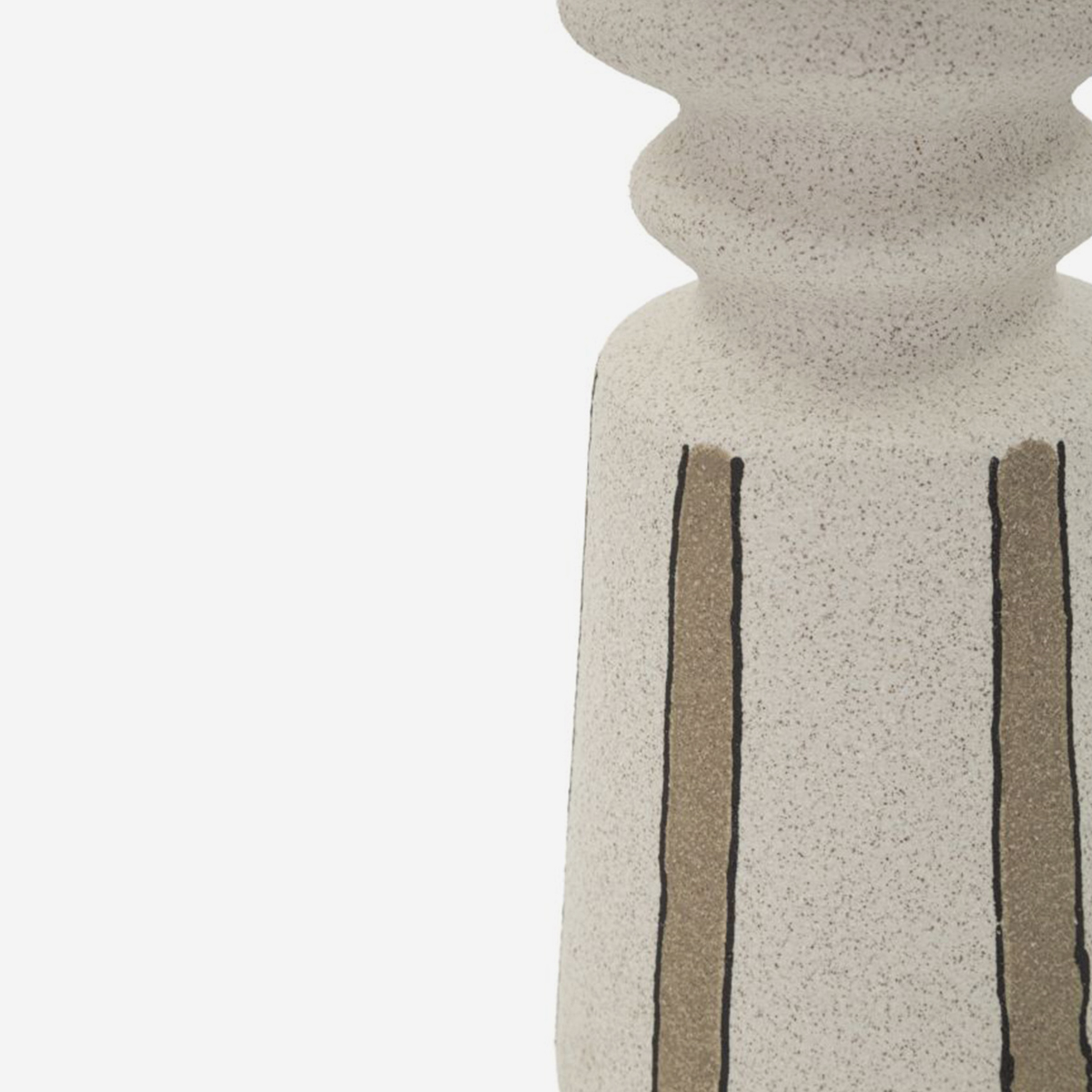 Keramik-Tischlampe mit Lampenschirm Tribal