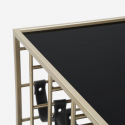 Carrito portacomidas y botellero con ruedas Black String