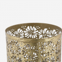 Paragüero redondo de metal perforado Fiori Glam