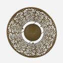 Paragüero redondo de metal perforado Fiori Glam