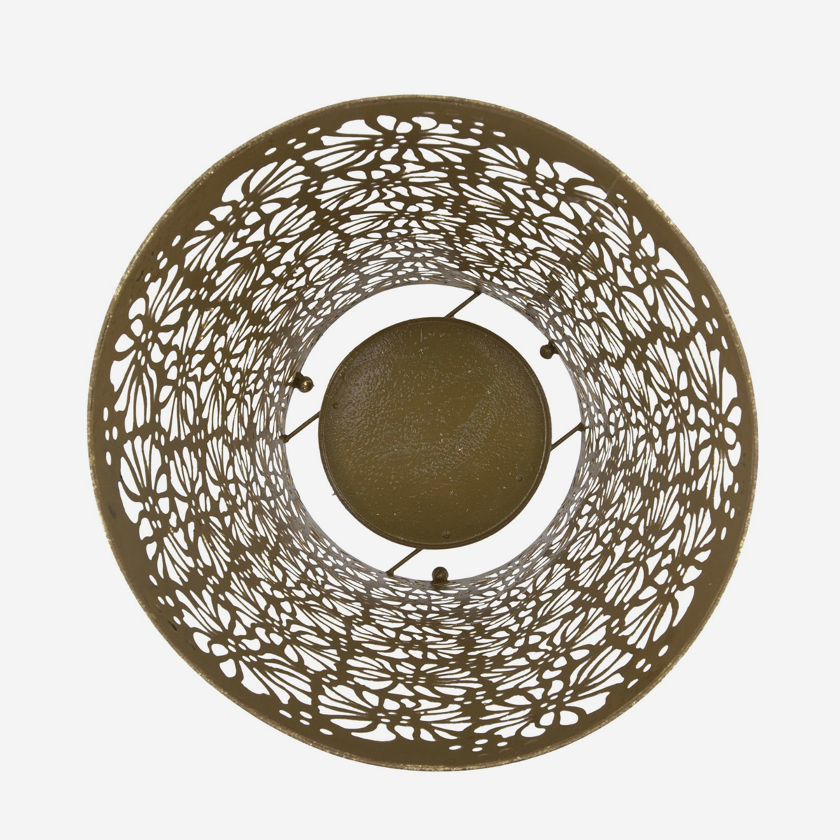 Paragüero redondo de metal perforado Fiori Glam
