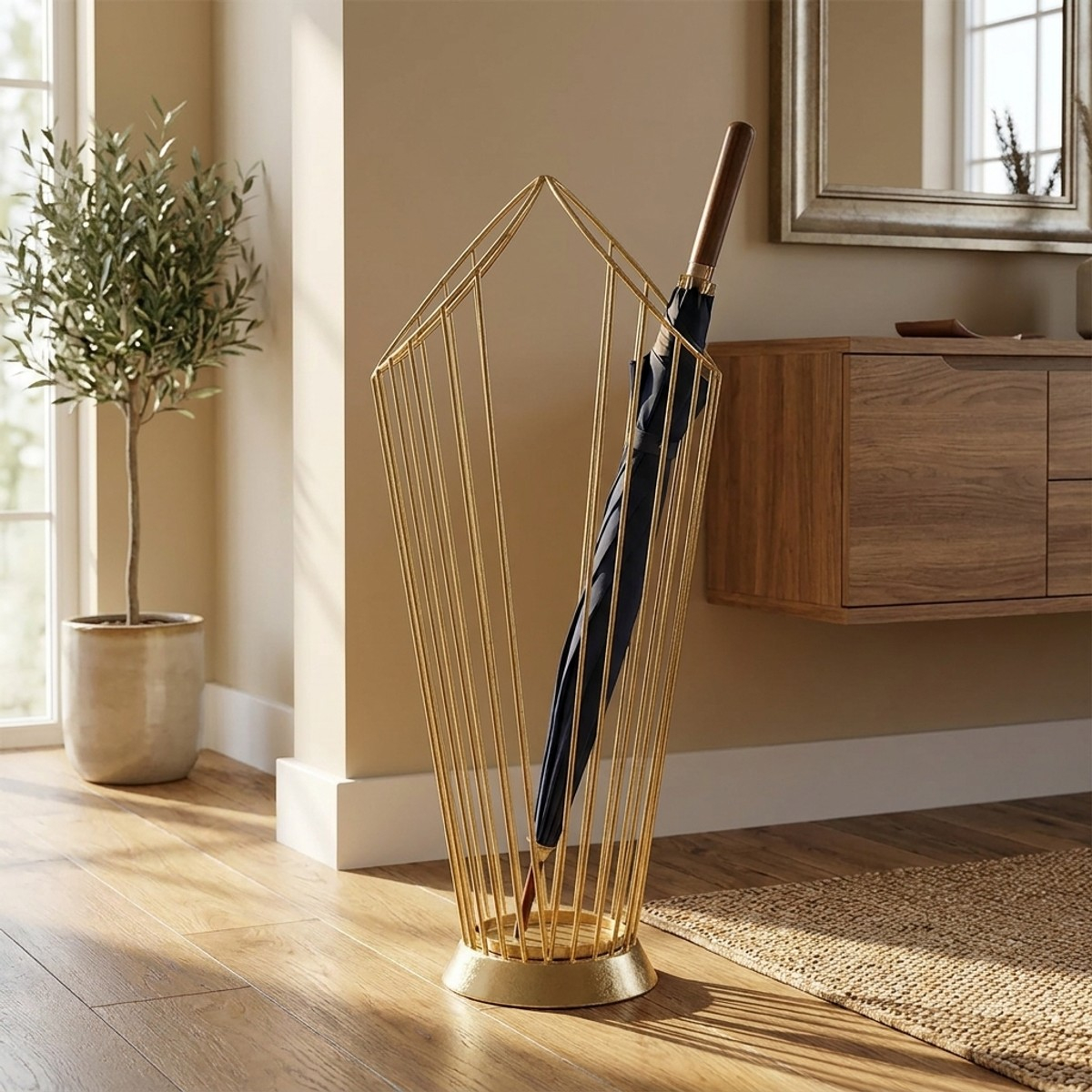 Portaombrelli in ferro dal design minimale Glam Stick
