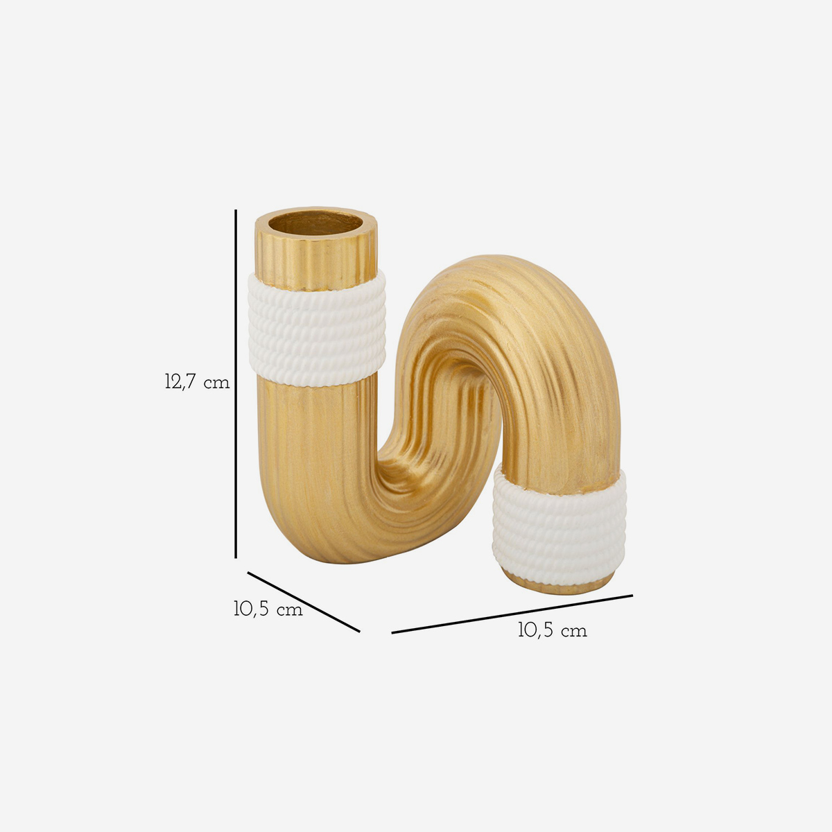 Vaso da arredo decorativo in poliresina Bann S
