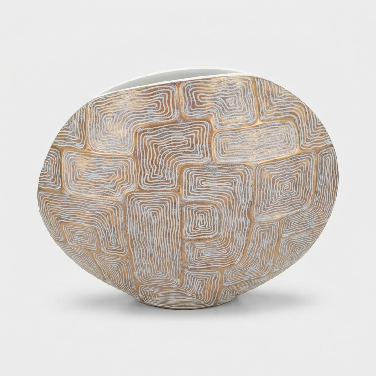 Geometrische Deko-Vase aus Kunstharz für den Innenbereich Eclips