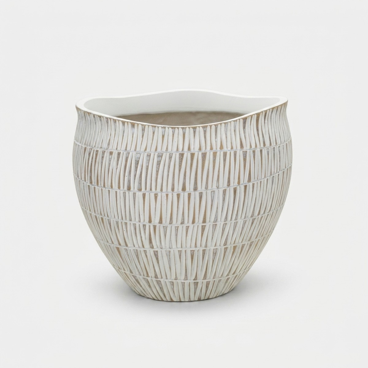 Cachepot in resina decorato per interni Stiky 24