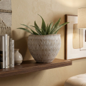 Cachepot in resina decorato per interni Stiky 24