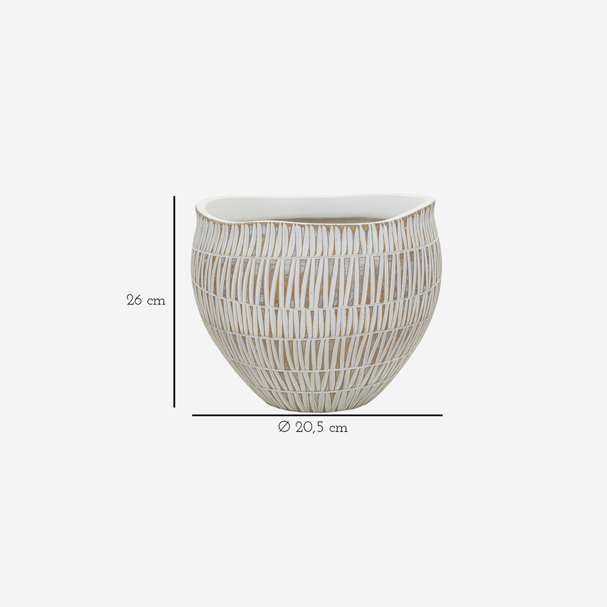 Cache-pot porte-pot en résine décorée Stiky 20