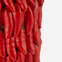 Jarrón decorativo de polirresina con guindillas Chili