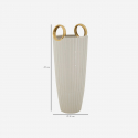 Dekorative Keramikvase mit Reliefs und Zieringen Shopping 45