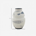 Vaso decorativo in ceramica da interno Fish 24