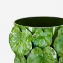 Vaso decorativo in ferro con rilievi floreali Drop 46