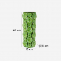 Vaso decorativo in ferro con rilievi floreali Drop 46