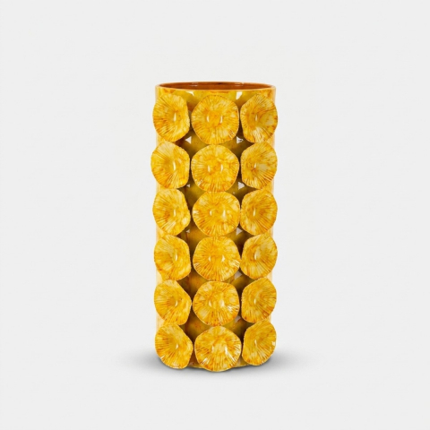 Vaso in ferro goffrato Drop