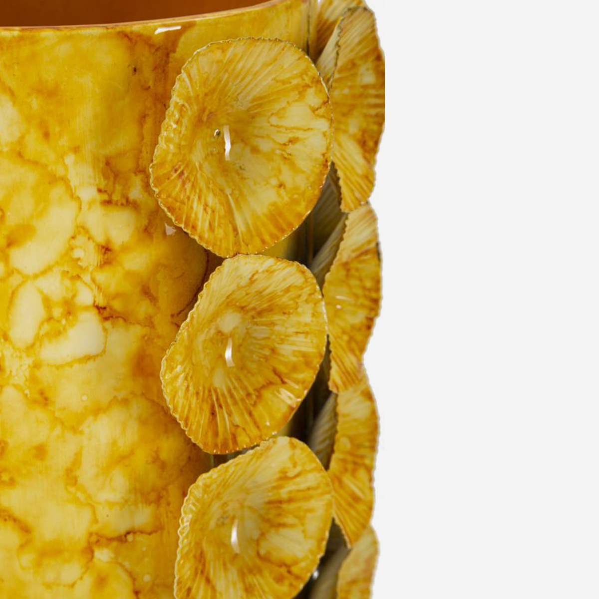 Vaso decorativo in ferro goffrato da interno Drop 33
