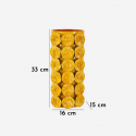 Vaso decorativo in ferro goffrato da interno Drop 33