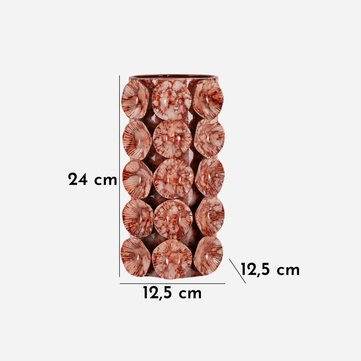 Vaso decorativo in ferro da interno Drop 24