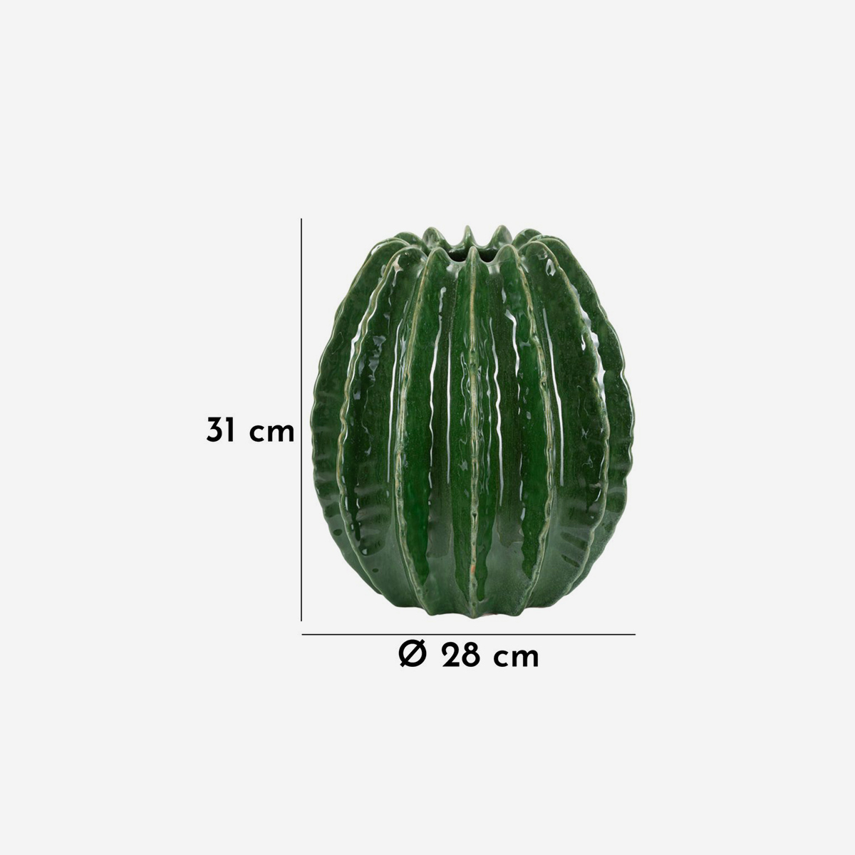 Deko-Keramikvase Cactus Ball 31
