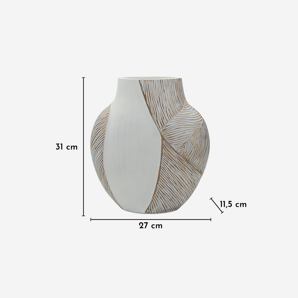 Vaso arredo moderno in resina decorativa Ho Chi Minh 31