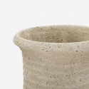 Pot de fleurs extérieur haut en polyrésine Sand 110