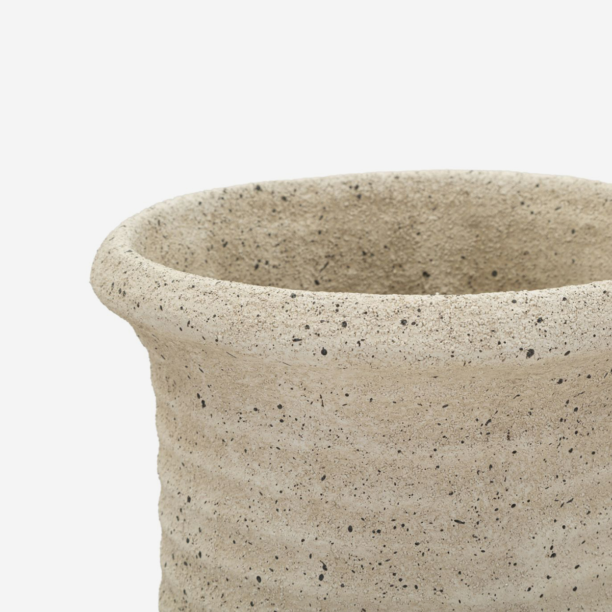 Pot de fleurs extérieur haut en polyrésine Sand 110