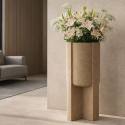 Vase d’extérieur design en résine Moai 80