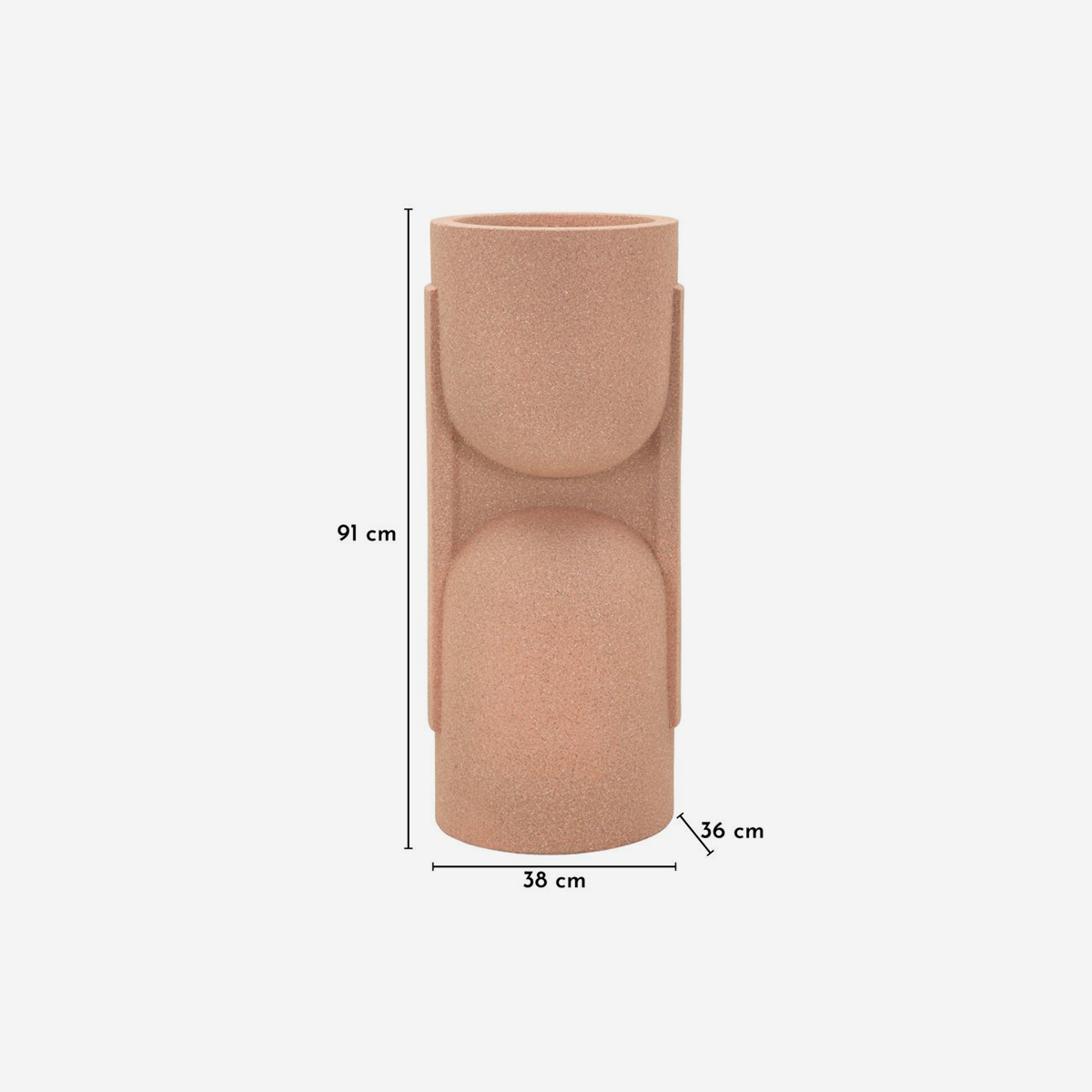 Vase d’extérieur moderne en polyresine Nui 91