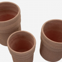 Lot de 3 pots d’extérieur en polyrésine Colombia