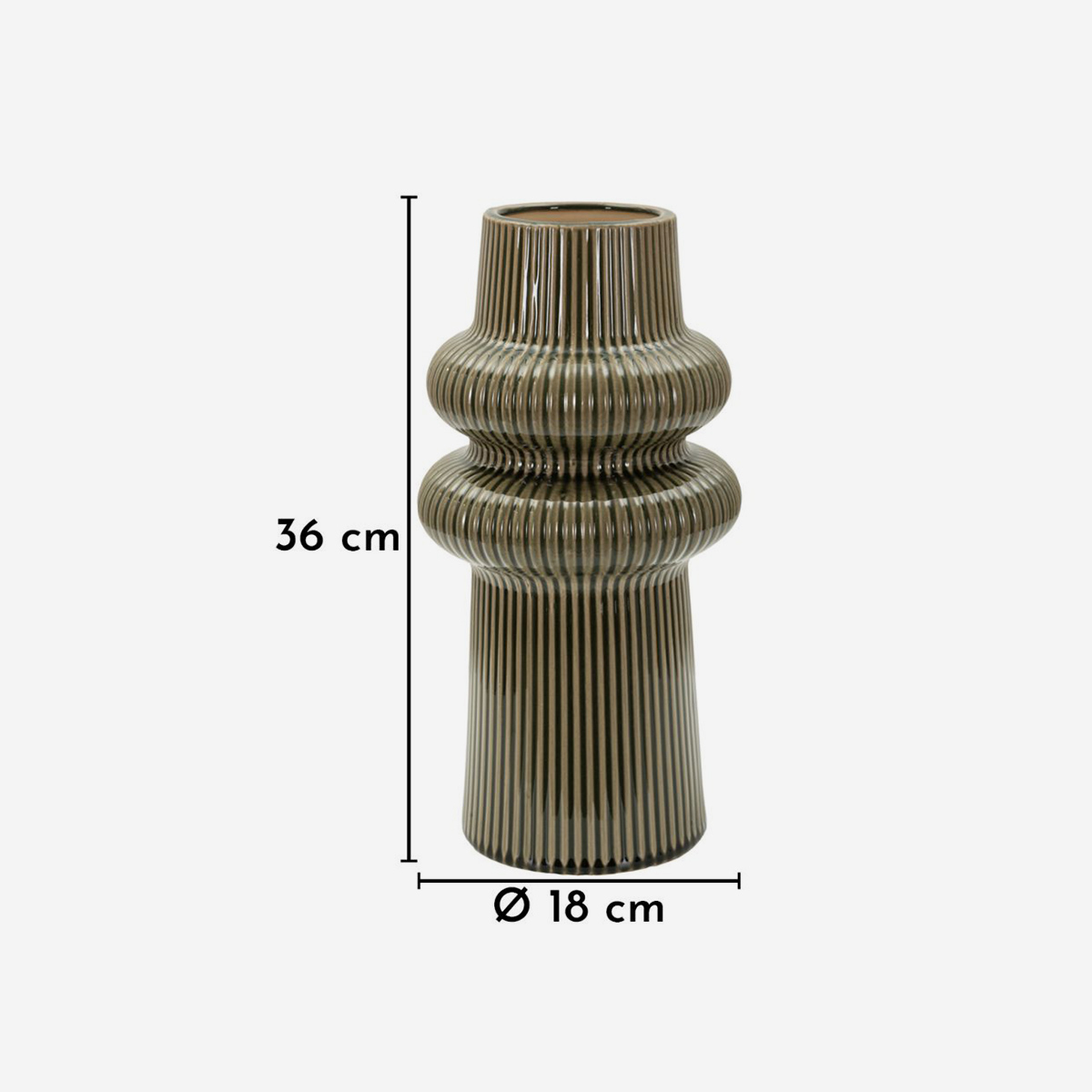 Vaso decorativo in ceramica da interno Harmony 36