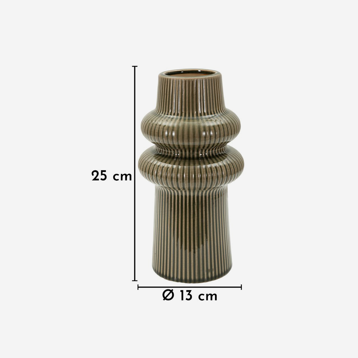 Vaso decorativo in ceramica da interno Harmony 25
