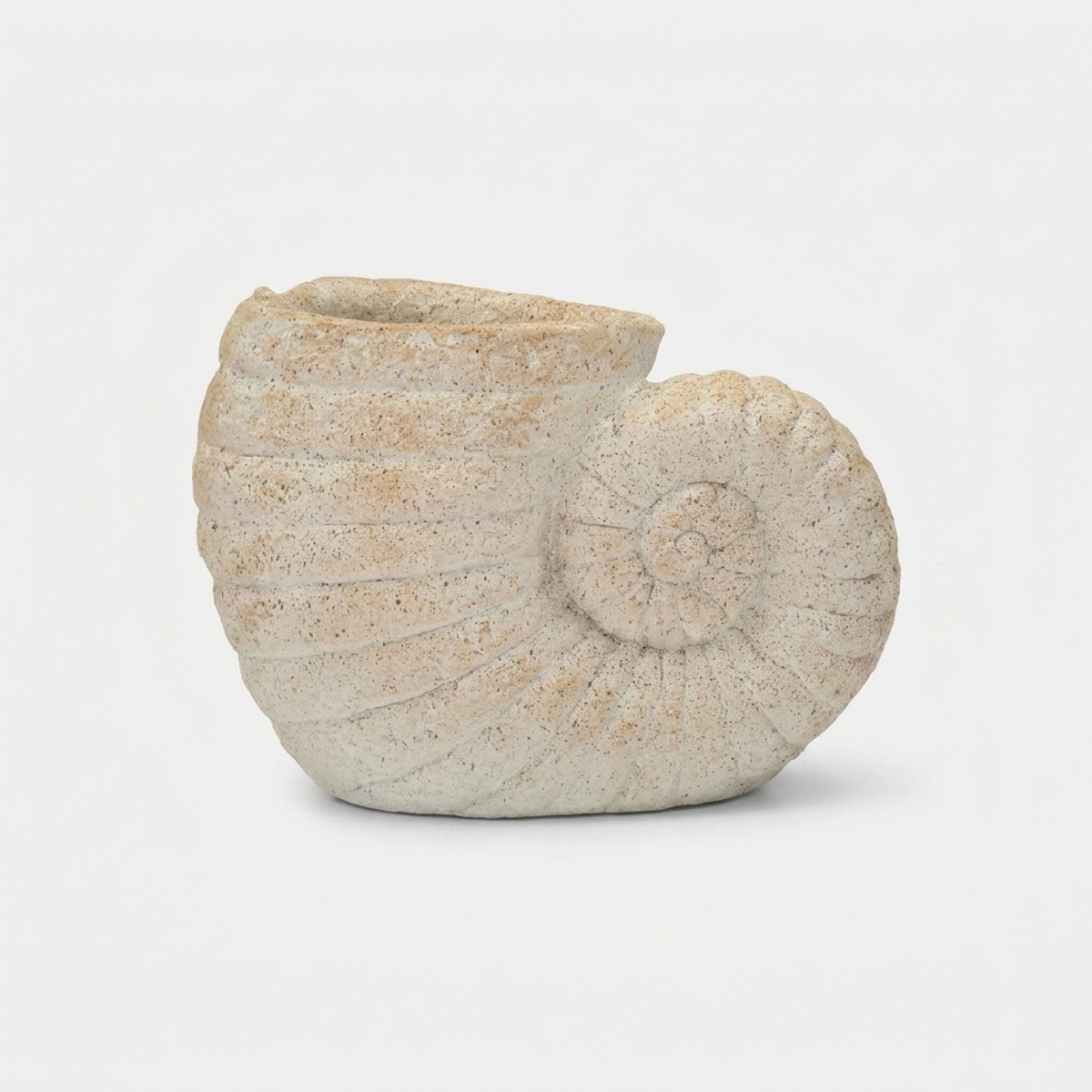 Vaso decorativo a conchiglia in MGO Shell Sand A