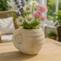 Vaso decorativo a conchiglia in MGO Shell Sand A