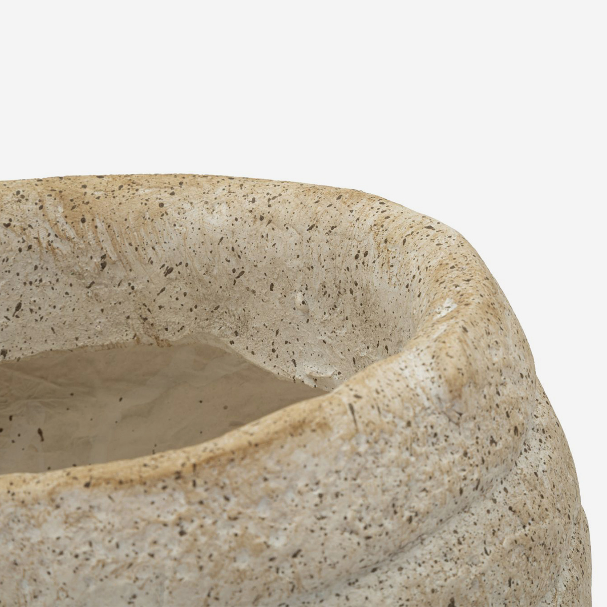 Vaso decorativo a conchiglia in MGO Shell Sand A