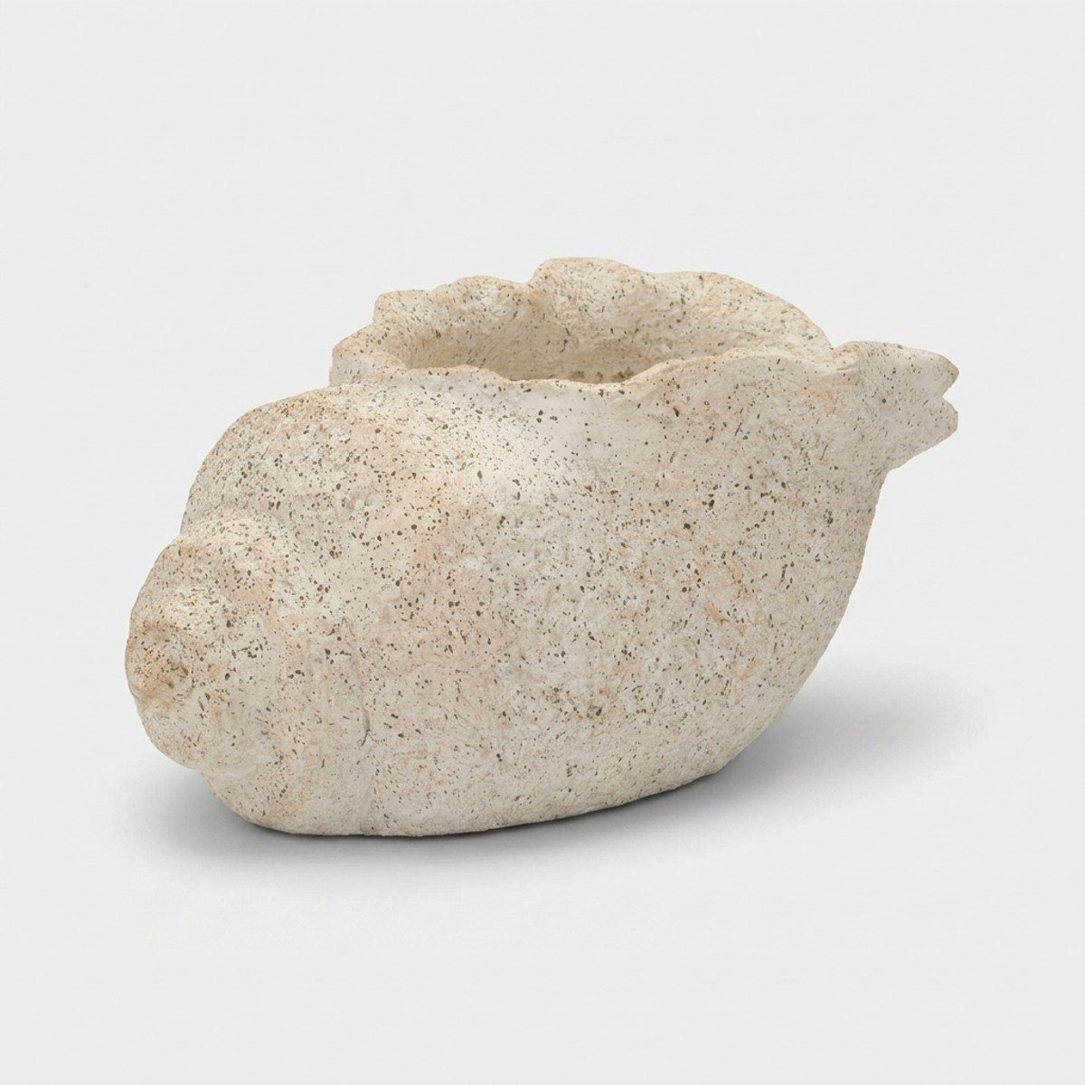 Maceta decorativa para interior y exterior en MGO Shell Sand B