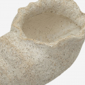 Maceta decorativa para interior y exterior en MGO Shell Sand B