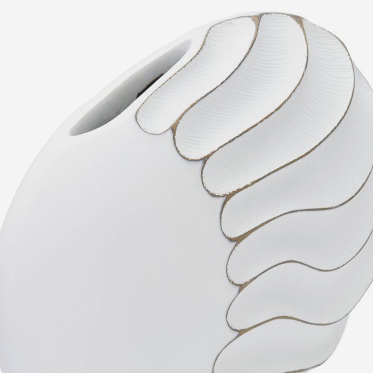 Vaso decorativo in resina da interno Lines