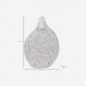 Vaso decorativo in resina effetto inciso Nairobi
