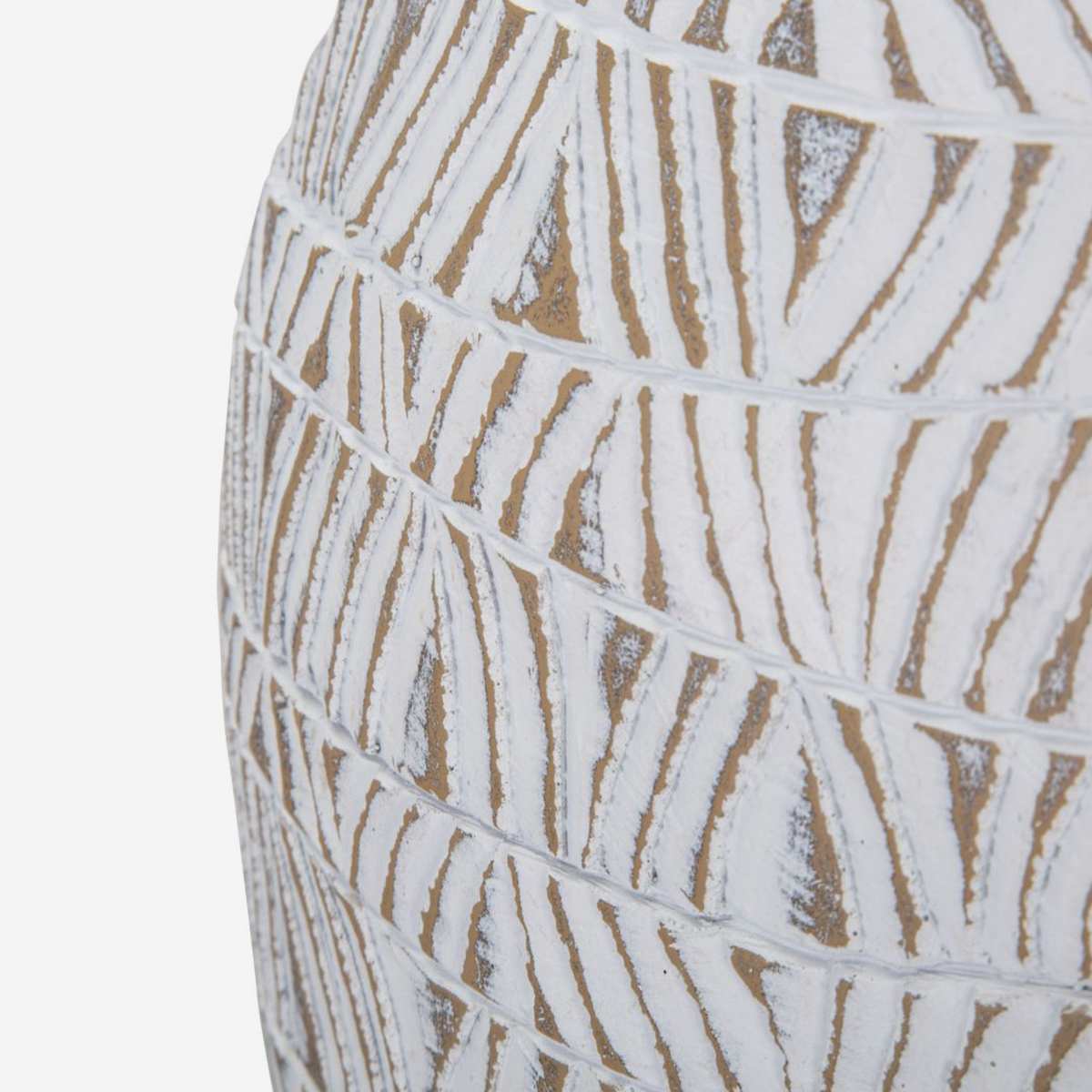 Vaso decorativo in resina effetto inciso Nairobi