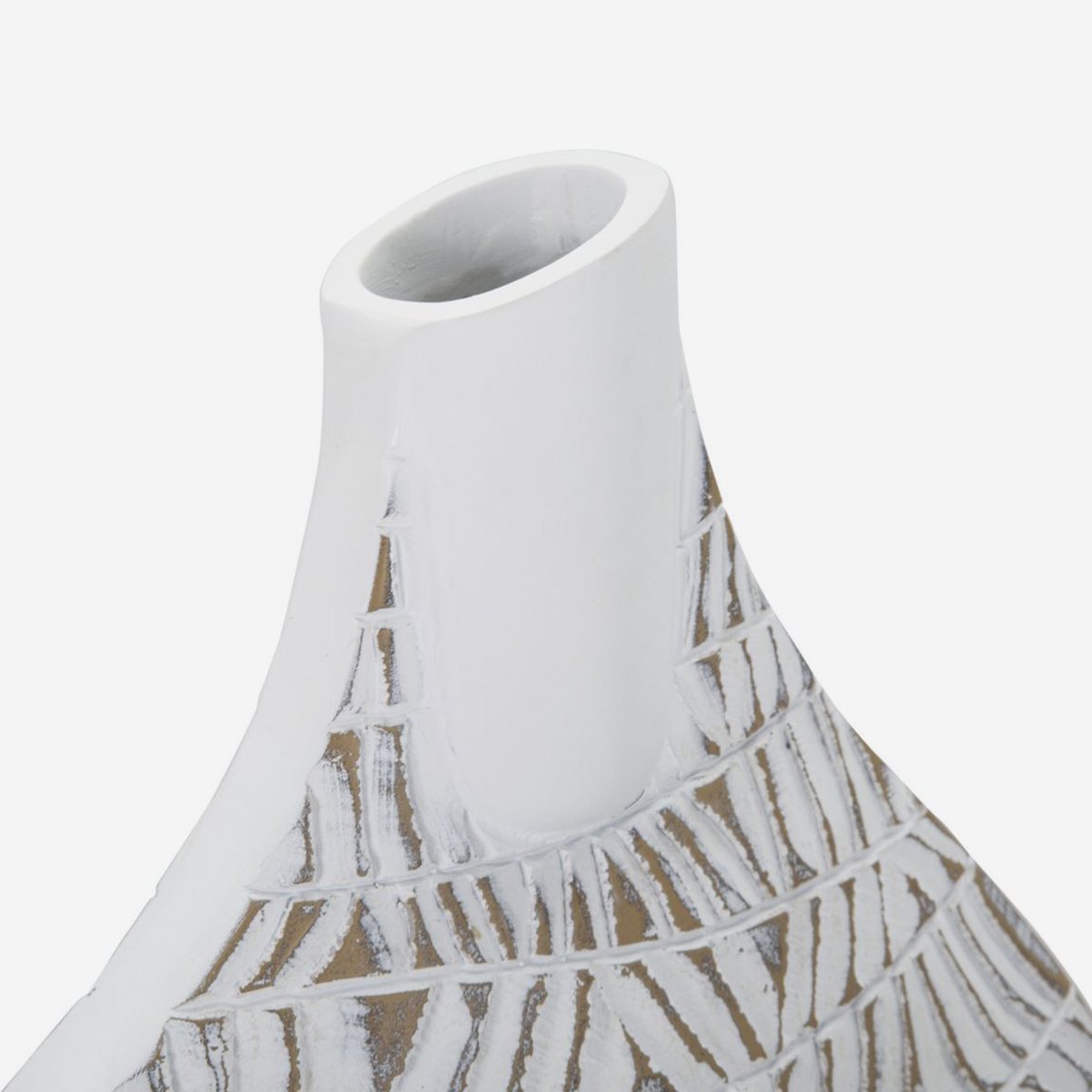 Vaso decorativo in resina effetto inciso Nairobi
