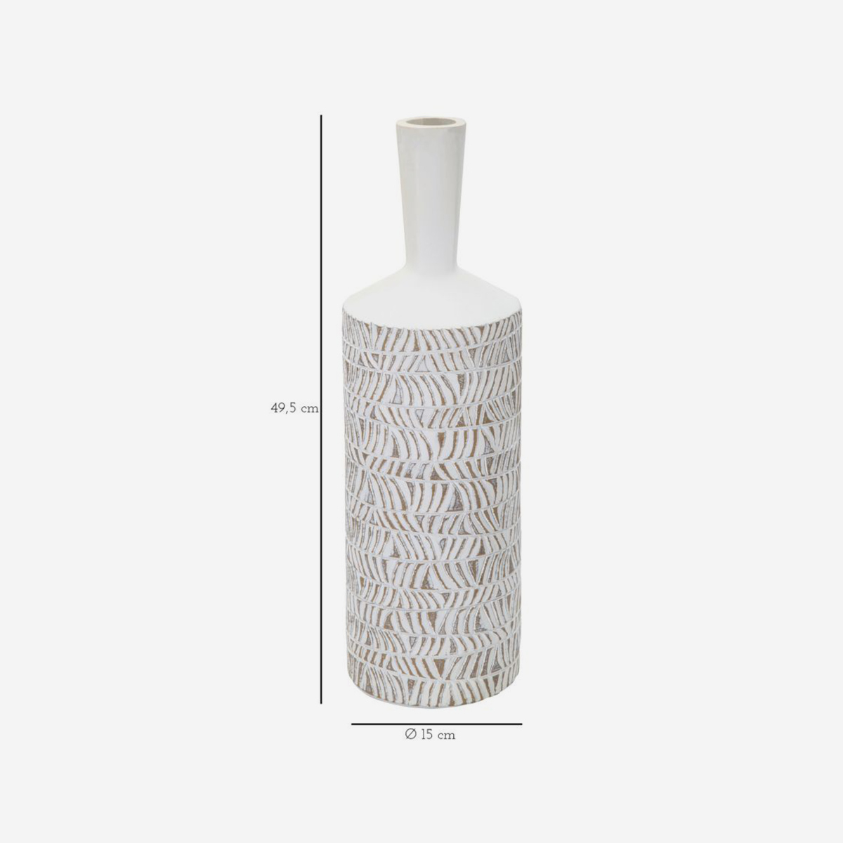 Vaso decorativo in resina da terra Nairobi Bottle