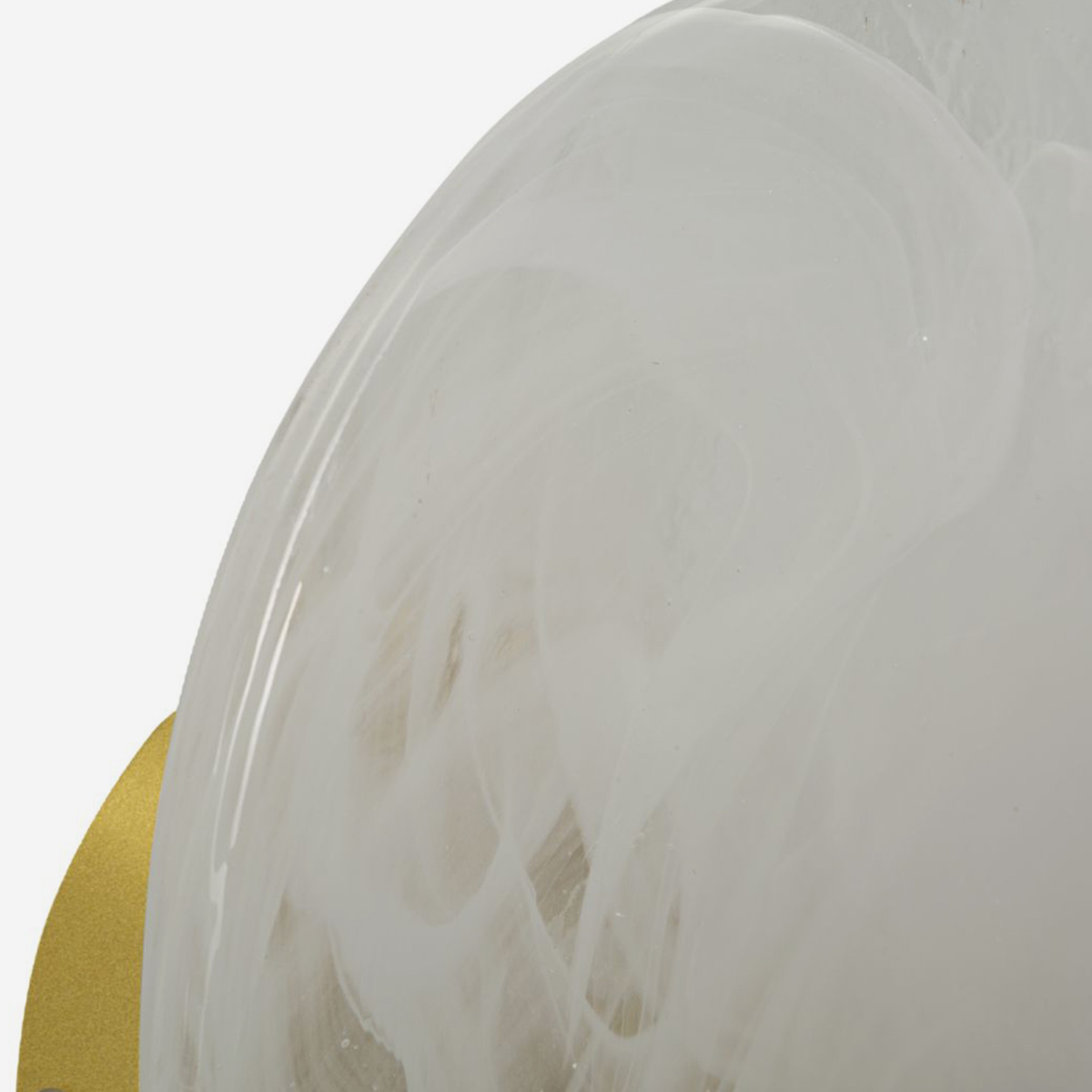 Lámpara de pared Moon de vidrio y hierro