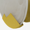 Lámpara de pared Moon de vidrio y hierro