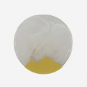Lámpara de pared Moon de vidrio y hierro