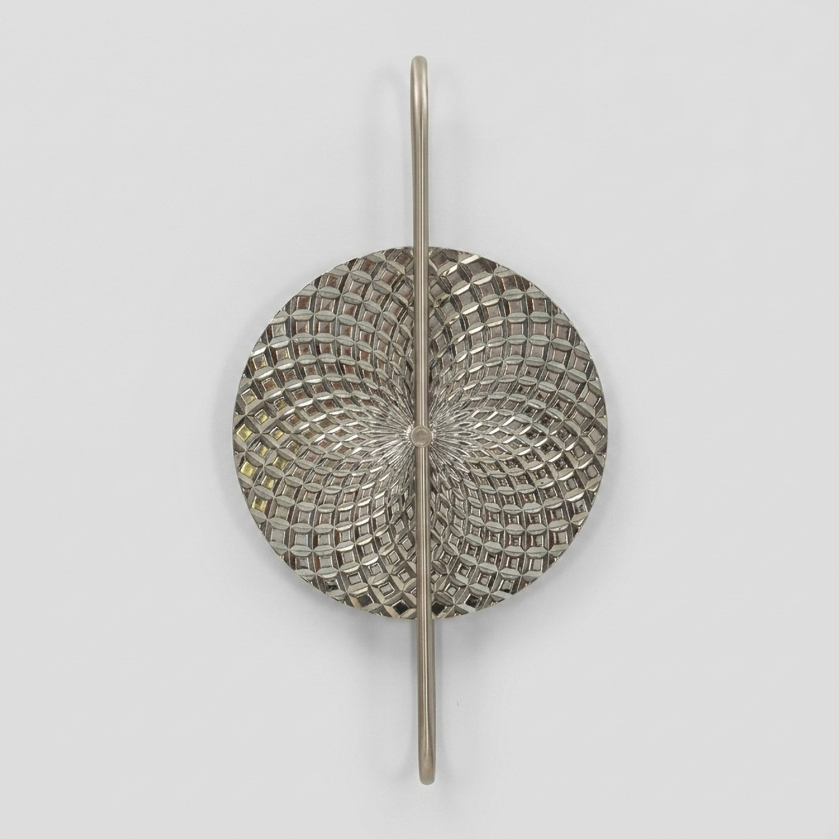 Applique da parete in vetro e ferro 2 luci Silvery
