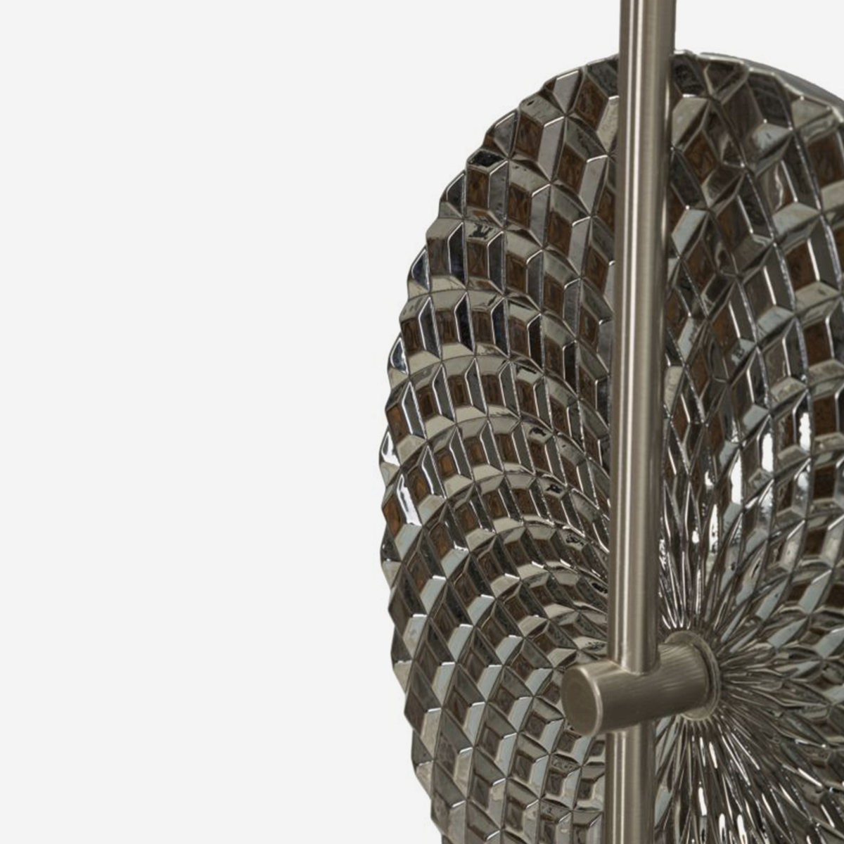 Aplique de pared de vidrio y hierro de 2 luces Silvery