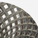 Applique da parete in vetro e ferro 2 luci Silvery