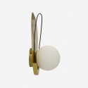 Lámpara de pared de metal y cristal para interior Circly
