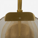 Lampada da parete in vetro e ferro Softy