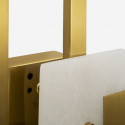 Wandleuchte aus satiniertem Glas und Eisen Cube